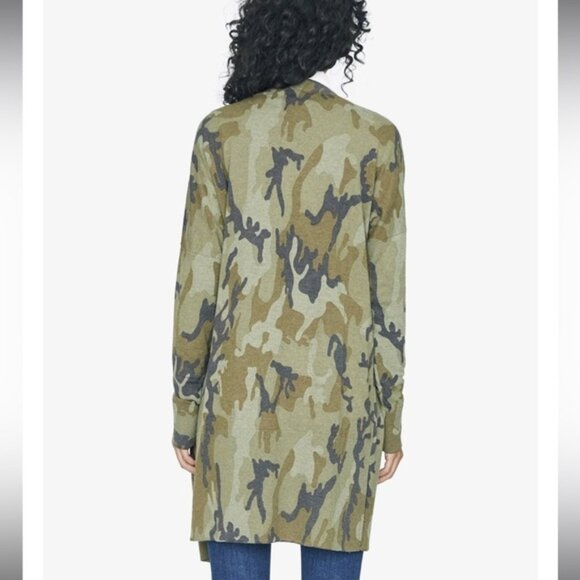 Sanctuary camo long cardigan size M - Picture 2 of 6